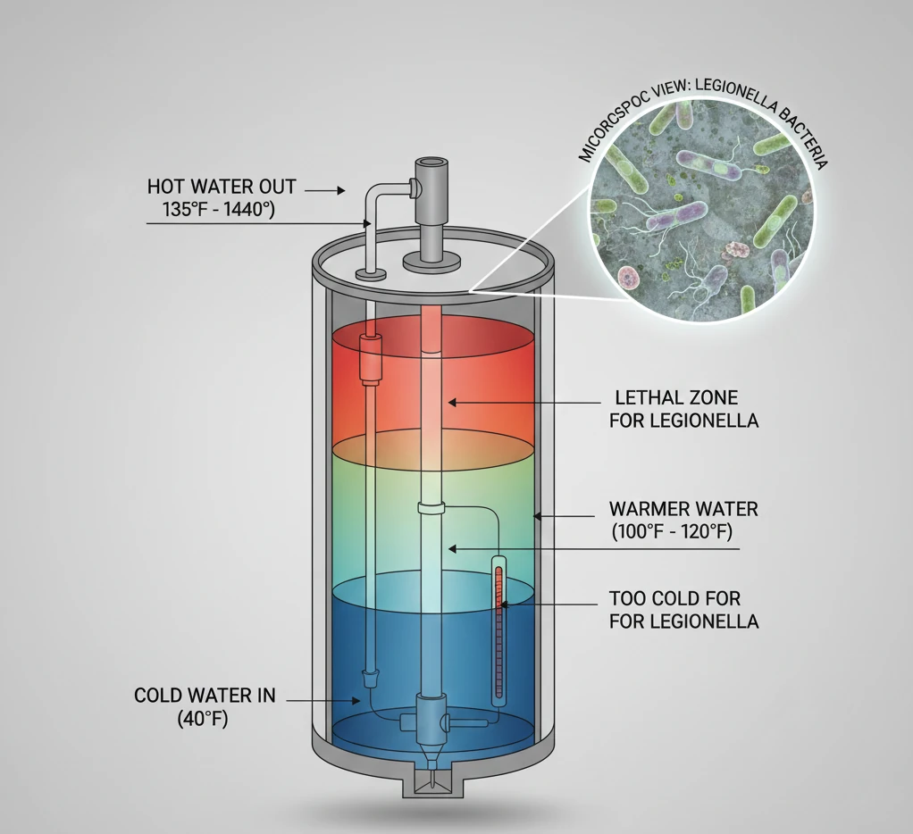 Preventing Legionnaires Disease with Water Heater Maintenance