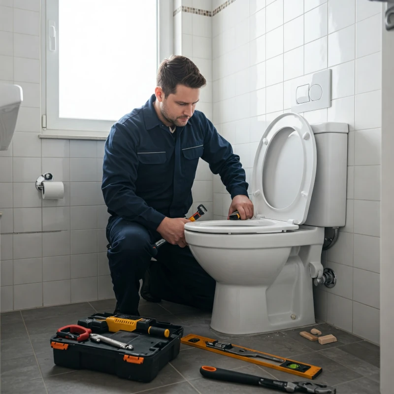 Toilet Installation & Repair service illustrated