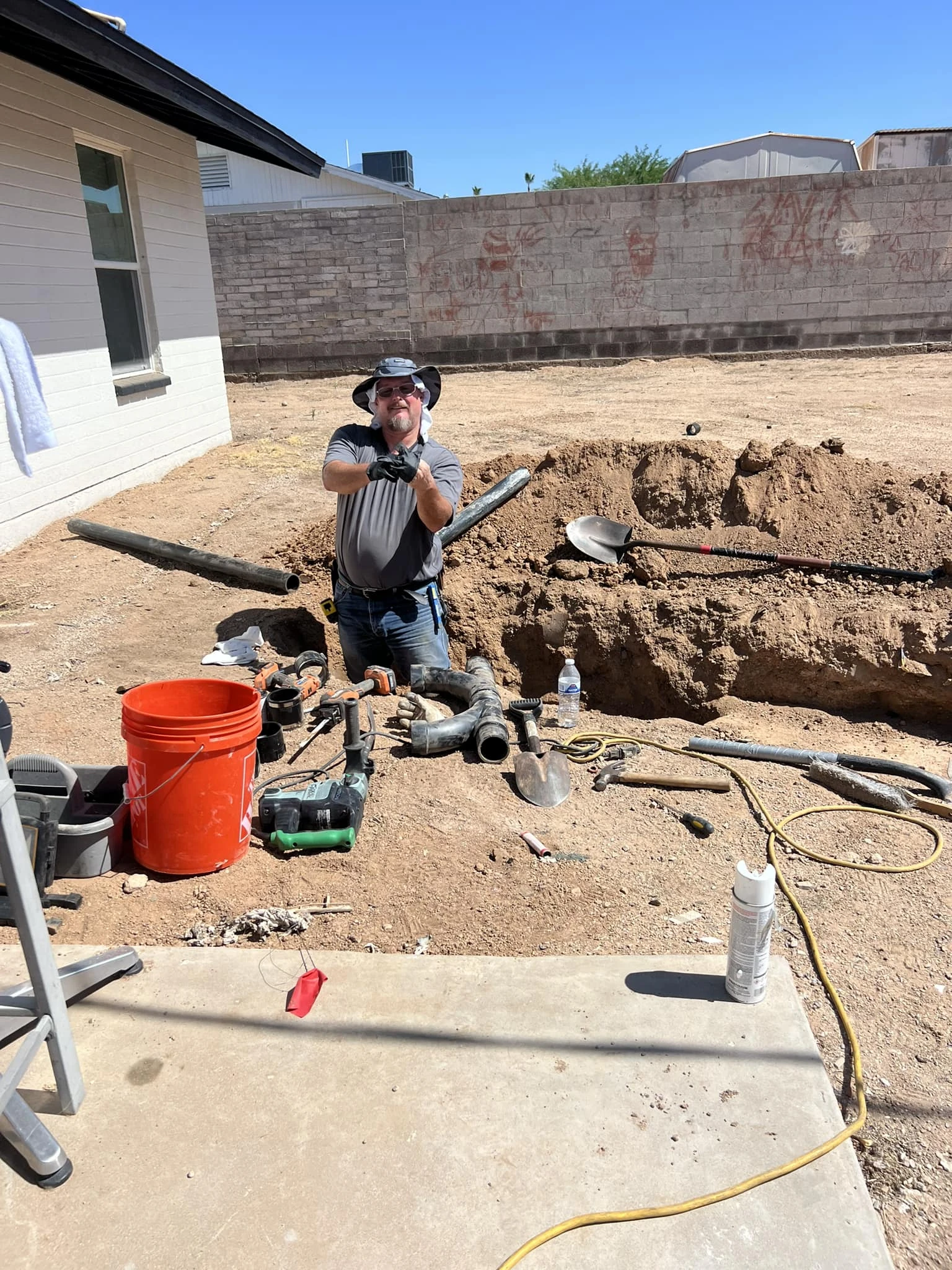 Drain & Sewer Line Repair in Arizona - Judds Plumbing service illustrated