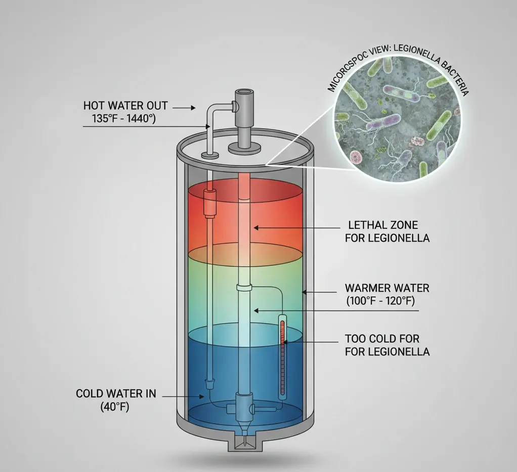 Preventing Legionnaires Disease with Water Heater Maintenance